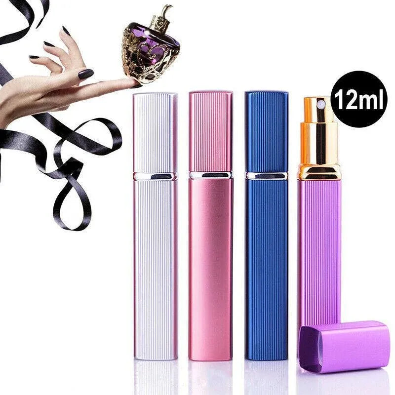 12Ml Portable Mini Perfume Atomiser Bottle Perfume Atomiser Spray Pump - Silver