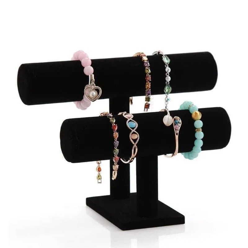 2-Tier Jewelry Stand Bracelet Holder Necklace Display Organizer Rack