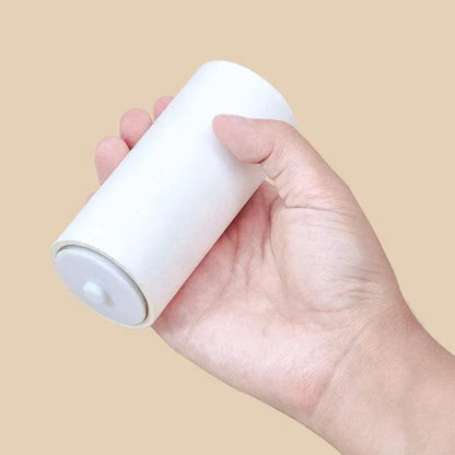 Reusable Washable Lint Roller Sticky Lint Roller Dust Clothes Hair Remover Clean - 2X Blue+10X Refills Rolls