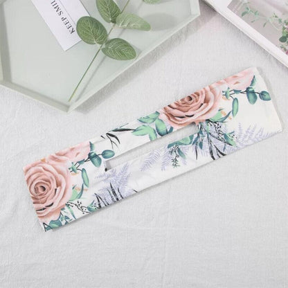 New Deft Bun Knotted Wire Hair Band Print Headband Twist Maker Hair Accessories - Coffee 03
