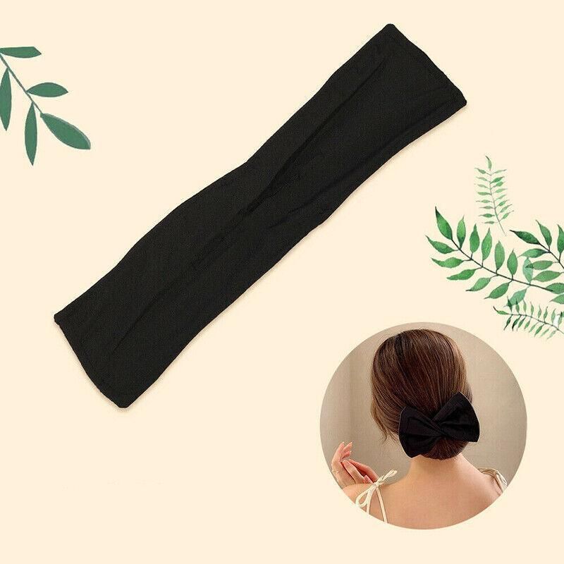 New Deft Bun Knotted Wire Hair Band Print Headband Twist Maker Hair Accessories - Orange 05
