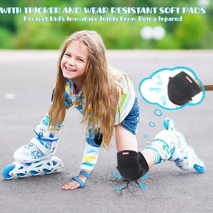 AOLIKES S Size Knee Pad Crash Proof Anti-Slip for Young Users Sports Protection - Black