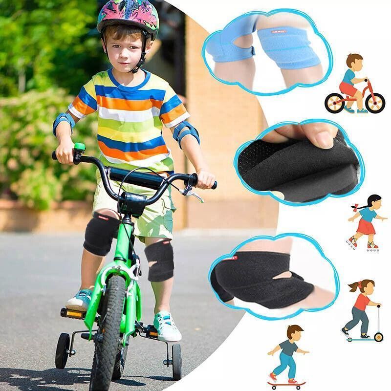 AOLIKES S Size Knee Pad Crash Proof Anti-Slip for Young Users Sports Protection - Black