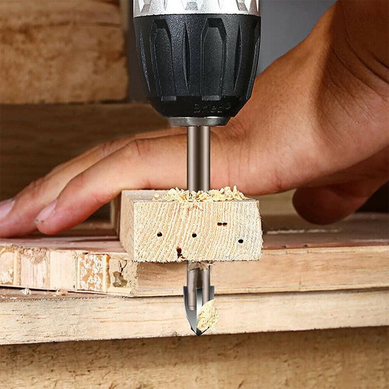 7Pcs Efficient Universal Drilling Tool Multifunctional Cross Alloy Drill Bit Au