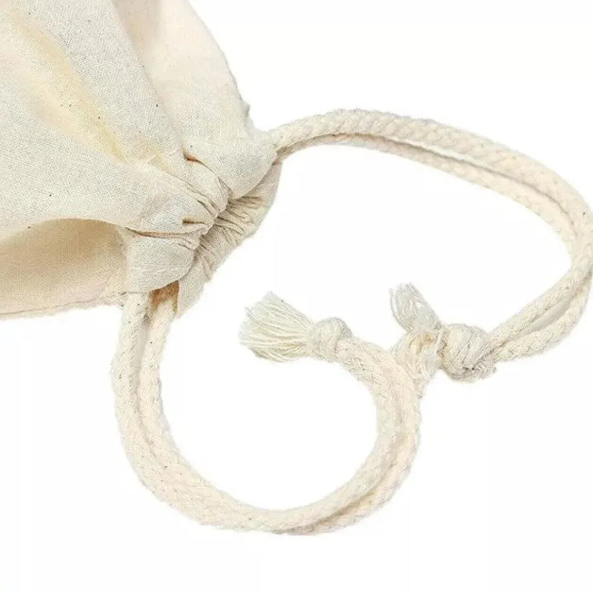 10X Canvas Cotton Drawstring Bags Linen Calico Tote Gift Storage Pouches - 25x35cm