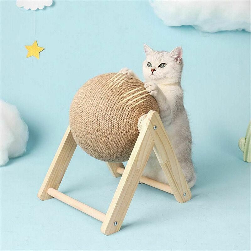 Cat Scratching Ball Cat Scratcher Toy Cats Scratcher Post Natural Sisal - Small (L-Type)