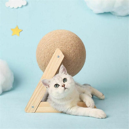 Cat Scratching Ball Cat Scratcher Toy Cats Scratcher Post Natural Sisal - Small (L-Type)
