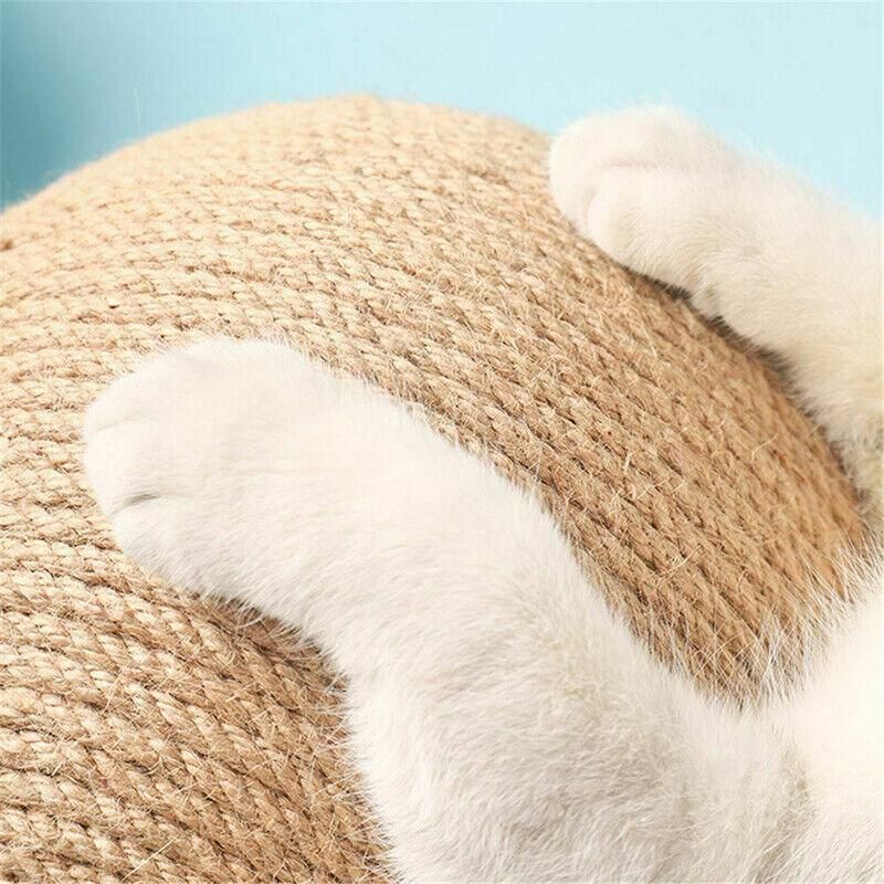Cat Scratching Ball Cat Scratcher Toy Cats Scratcher Post Natural Sisal - Small (V-Type)