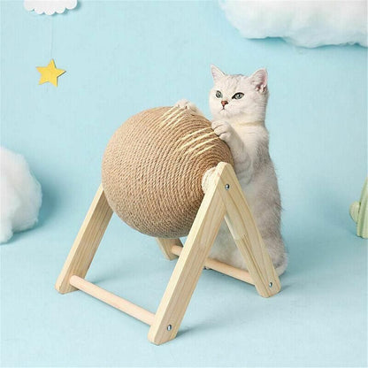 Cat Scratching Ball Cat Scratcher Toy Cats Scratcher Post Natural Sisal - Small (V-Type)