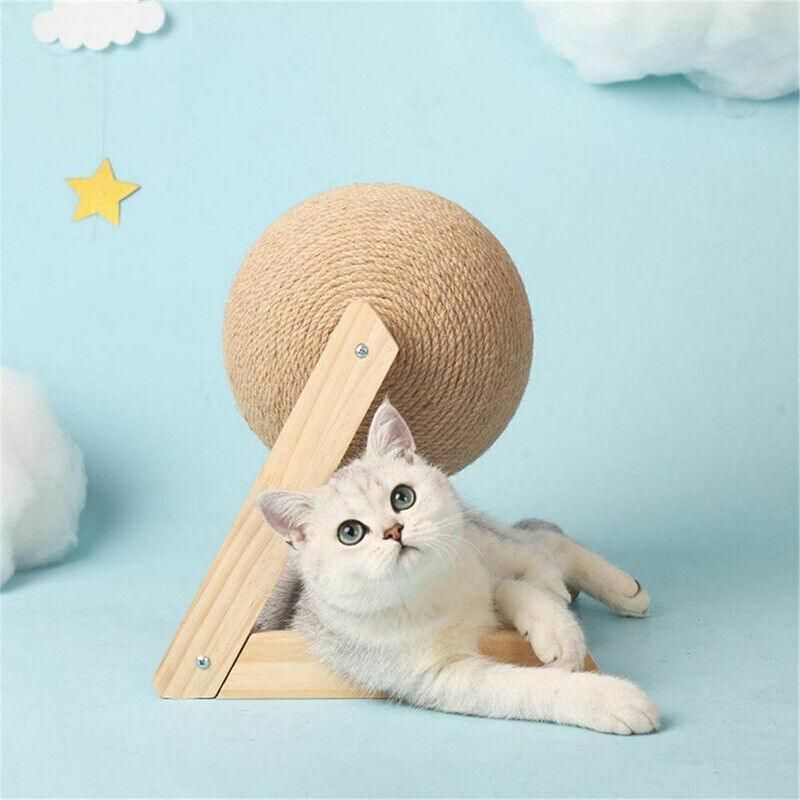 Cat Scratching Ball Cat Scratcher Toy Cats Scratcher Post Natural Sisal - Small (V-Type)