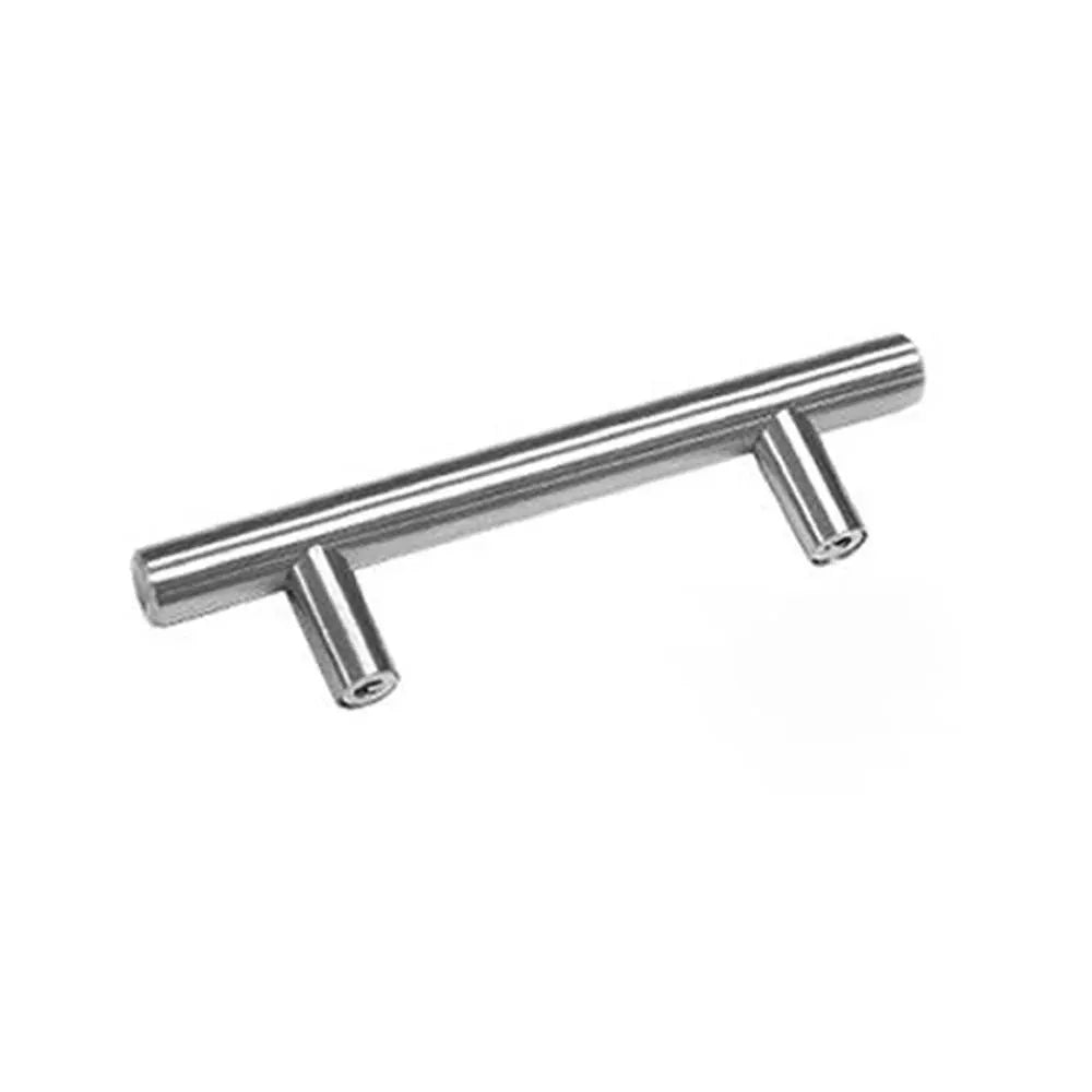 Silver Kitchen Cabinet Door Handles Matte Black Stainless Steel Door Drawer Pull T Bar - 350mm/224mm
