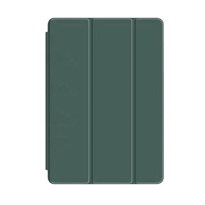 Shockproof Silicone iPad 2017 Case with Pencil Slot and Smart Cover – 6 Colour Options - Dark Green