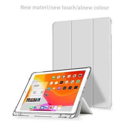 Shockproof Silicone iPad 2017 Case with Pencil Slot and Smart Cover – 6 Colour Options - Dark Green