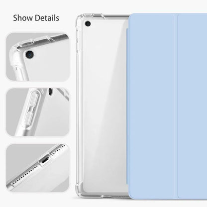 Shockproof Silicone iPad 2017 Case with Pencil Slot and Smart Cover – 6 Colour Options - Navy