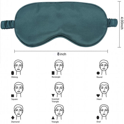 Pure Soft Silk Eyeshade Blindfold Sleep Eye Mask Cover Light Shade Travel Relax - 23 Light Pink