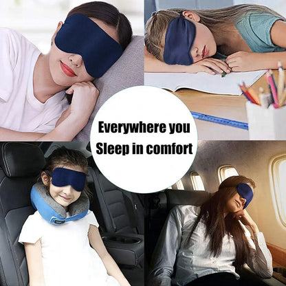 Pure Soft Silk Eyeshade Blindfold Sleep Eye Mask Cover Light Shade Travel Relax - Gold Dust