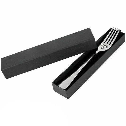 Engraved Stainless Steel Fork with Gift Box Love Message Utensil for Couples Present - A.I forking love you