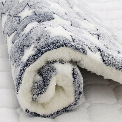 M Size Puppy Dog Cat Cushion Mattress Blanket Bed Soft Warm Pet Pad Winter Kennel House - Pink Bear