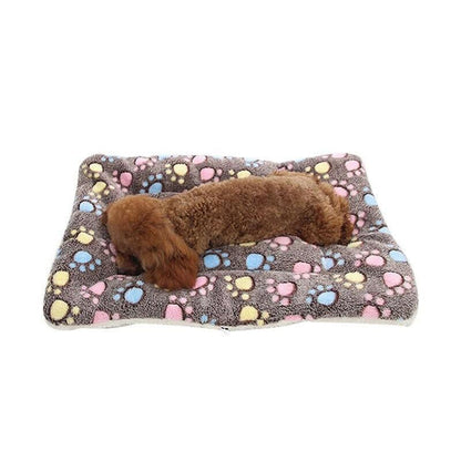 M Size Puppy Dog Cat Cushion Mattress Blanket Bed Soft Warm Pet Pad Winter Kennel House - Pink Bear