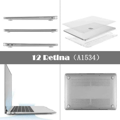 Frosted Transparent Case with Keyboard Cover for MacBook 13 to 16 Inch - Mackbook Retina 13.3 Pro (A1425/A1502)