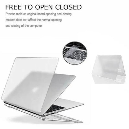 Frosted Transparent Case with Keyboard Cover for MacBook 13 to 16 Inch - Mackbook 13.3 Air (A1369/A1466)