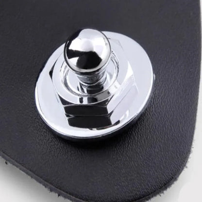 1PC Buttons Straplocks Bass Replacement Strap Locks Electric Acoustic Guitar - Silver