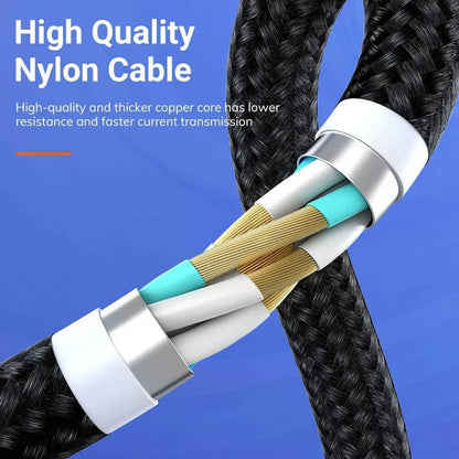 540 Degree Rotating Magnetic Charging Cable USB Data Cord for iPhone 1m 2m 3m - 2m