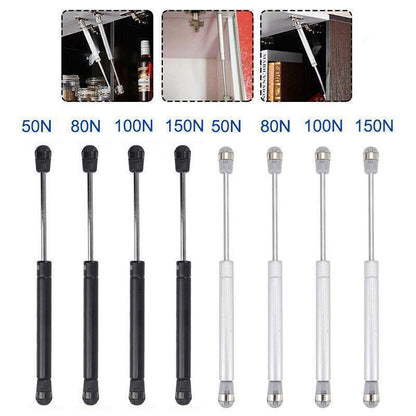 4PCS 80N Gas Strut Kitchen Cabinet Cupboard Door Hinges Stays - Black