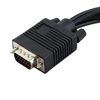 High-Quality PC VGA to S-Video 3RCA TV Converter Cable - Seamless Video Adapter Solution