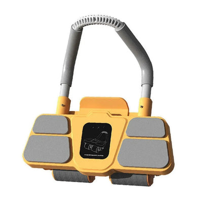 Four Wheel Abdominal Roller Automatic Rebound Ab Machine Home Fitness Equipment - Orange