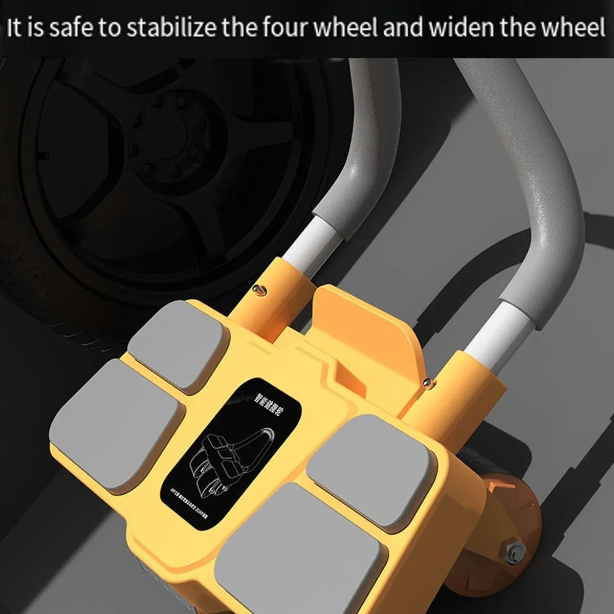 Four Wheel Abdominal Roller Automatic Rebound Ab Machine Home Fitness Equipment - Orange