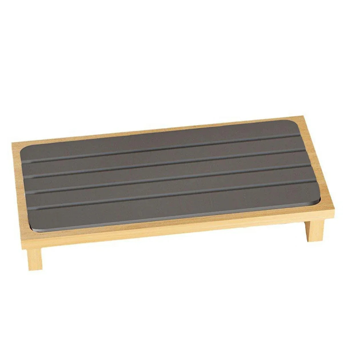 Countertop Absorbent Drainage Mat Sink Splash Pad Bathroom Tray Water Catcher - Dark Grey