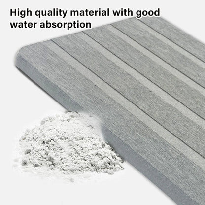 Countertop Absorbent Drainage Mat Sink Splash Pad Bathroom Tray Water Catcher - Dark Grey