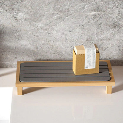 Countertop Absorbent Drainage Mat Sink Splash Pad Bathroom Tray Water Catcher - Dark Grey