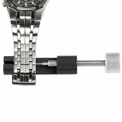 Metal Adjustable Watch Band Bracelet Repair Tool Link Pin Remover 6 Replace Pins