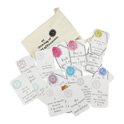 16Pcs Funny Affirmation Cards Sweary Positive Swear Card Confirmation Joke Gift