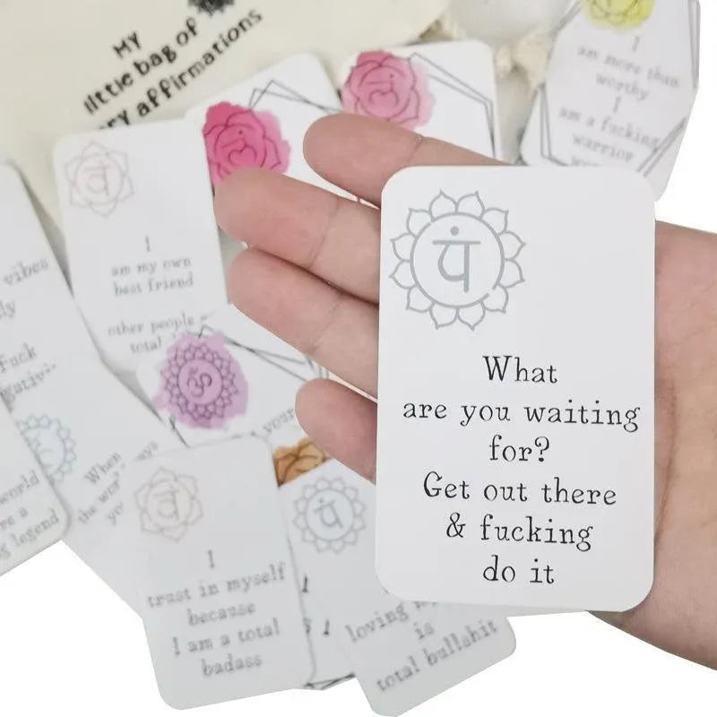 16Pcs Funny Affirmation Cards Sweary Positive Swear Card Confirmation Joke Gift
