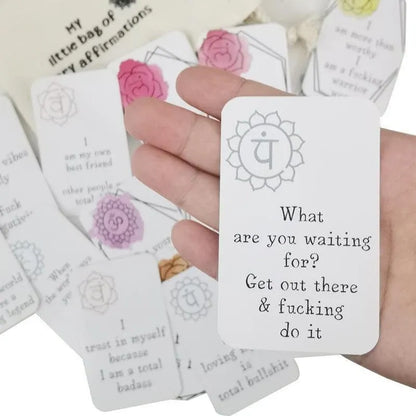 16Pcs Funny Affirmation Cards Sweary Positive Swear Card Confirmation Joke Gift