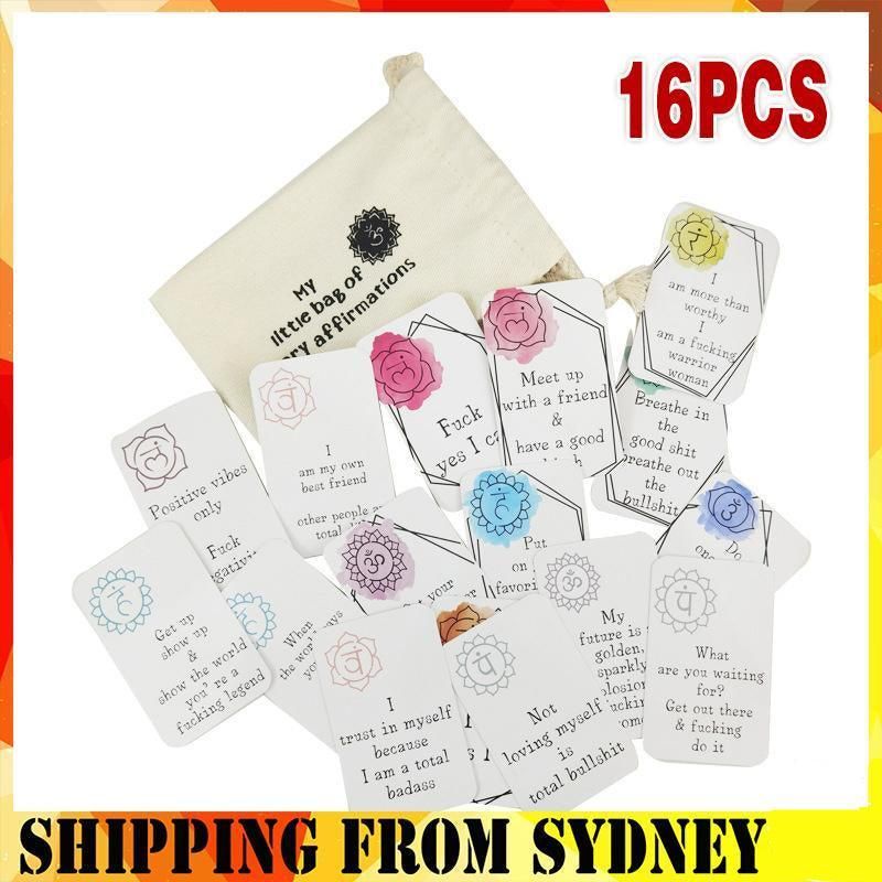 16Pcs Funny Affirmation Cards Sweary Positive Swear Card Confirmation Joke Gift