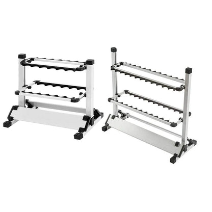 12/24 Hole Multi Functional Fishing Rod Holder Storage Rack Display Organizer - 12Holes