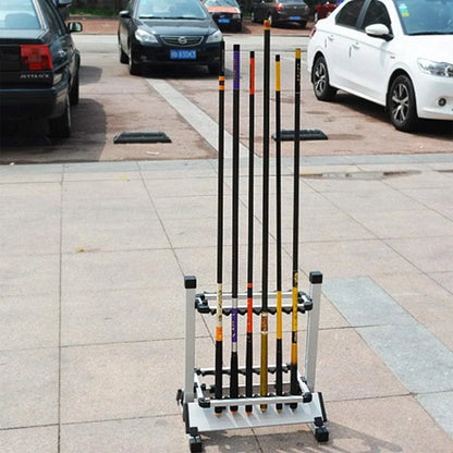 12/24 Hole Multi Functional Fishing Rod Holder Storage Rack Display Organizer - 12Holes