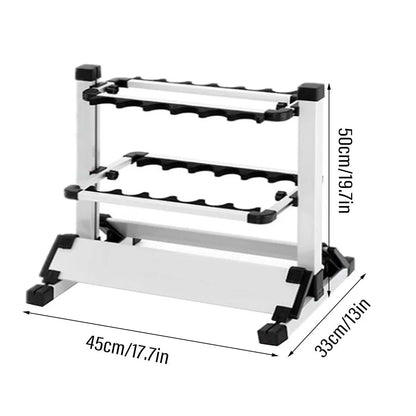12/24 Hole Multi Functional Fishing Rod Holder Storage Rack Display Organizer - 12Holes