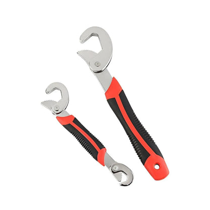 2PCS Snap N Grip Wrench Set Universal Adjustable Multi Function Spanner Tool