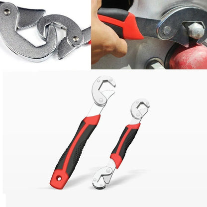 2PCS Snap N Grip Wrench Set Universal Adjustable Multi Function Spanner Tool