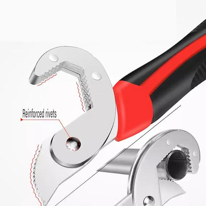 2PCS Snap N Grip Wrench Set Universal Adjustable Multi Function Spanner Tool