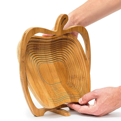Wooden Fruit and Vegetable Storage Basket for Kitchen Organizing Home Storage