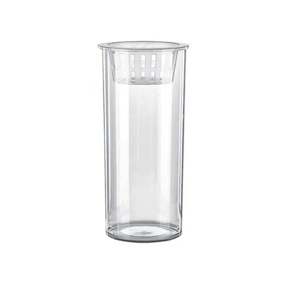 Hydroponic Plant Vase Cylindrical Straight Design Fish Tank for Home Decor - 25cmx10cm