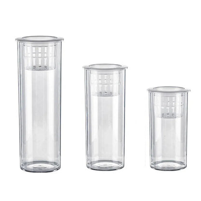Hydroponic Plant Vase Cylindrical Straight Design Fish Tank for Home Decor - 25cmx10cm