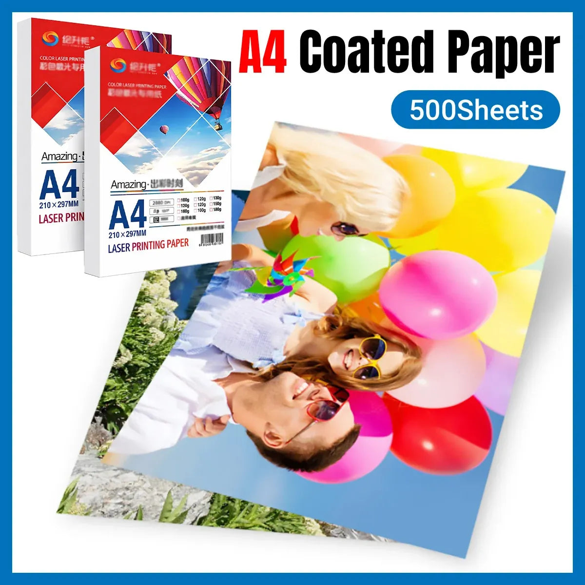 500Sheets A4 Laser Print Paper Premium High Quality For Clear Printing Use - 128GSM