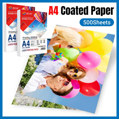 500Sheets A4 Laser Print Paper Premium High Quality For Clear Printing Use - 128GSM